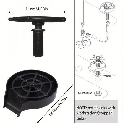 Kitchen Faucet Glass Rinser